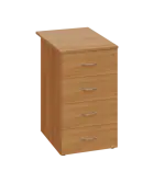 CKCP 1 - 75 kontejner přístavný, 4-zásuvkový, deska 18 mm, centrální zámek, buk royal